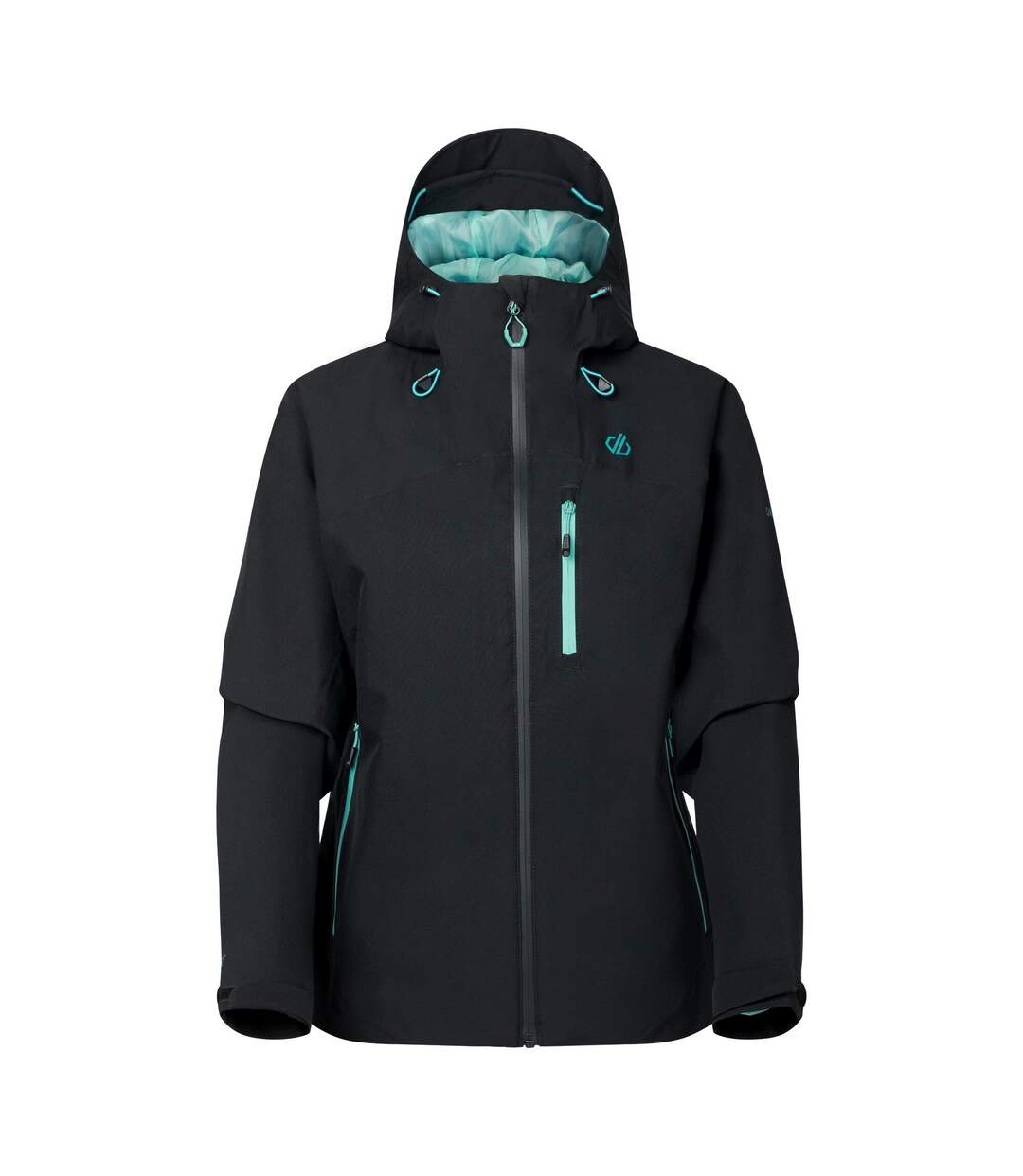 Veste À Capuche Motif/style Logo Torrek Femme Noir Bleu Sarcelle Dare 2B-2