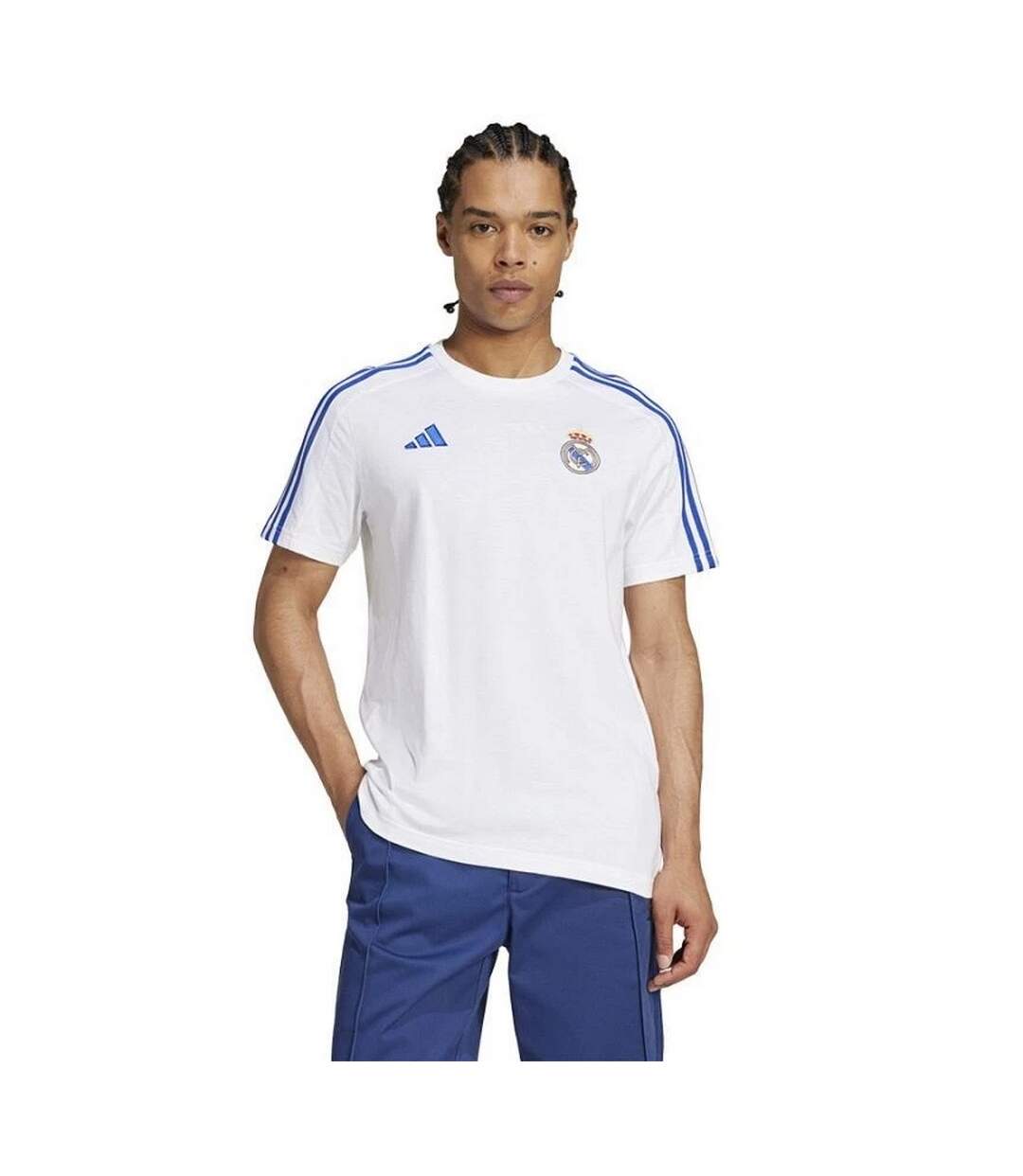T-shirt Motif/style Real Madrid Cf Homme Blanc Adidas-2
