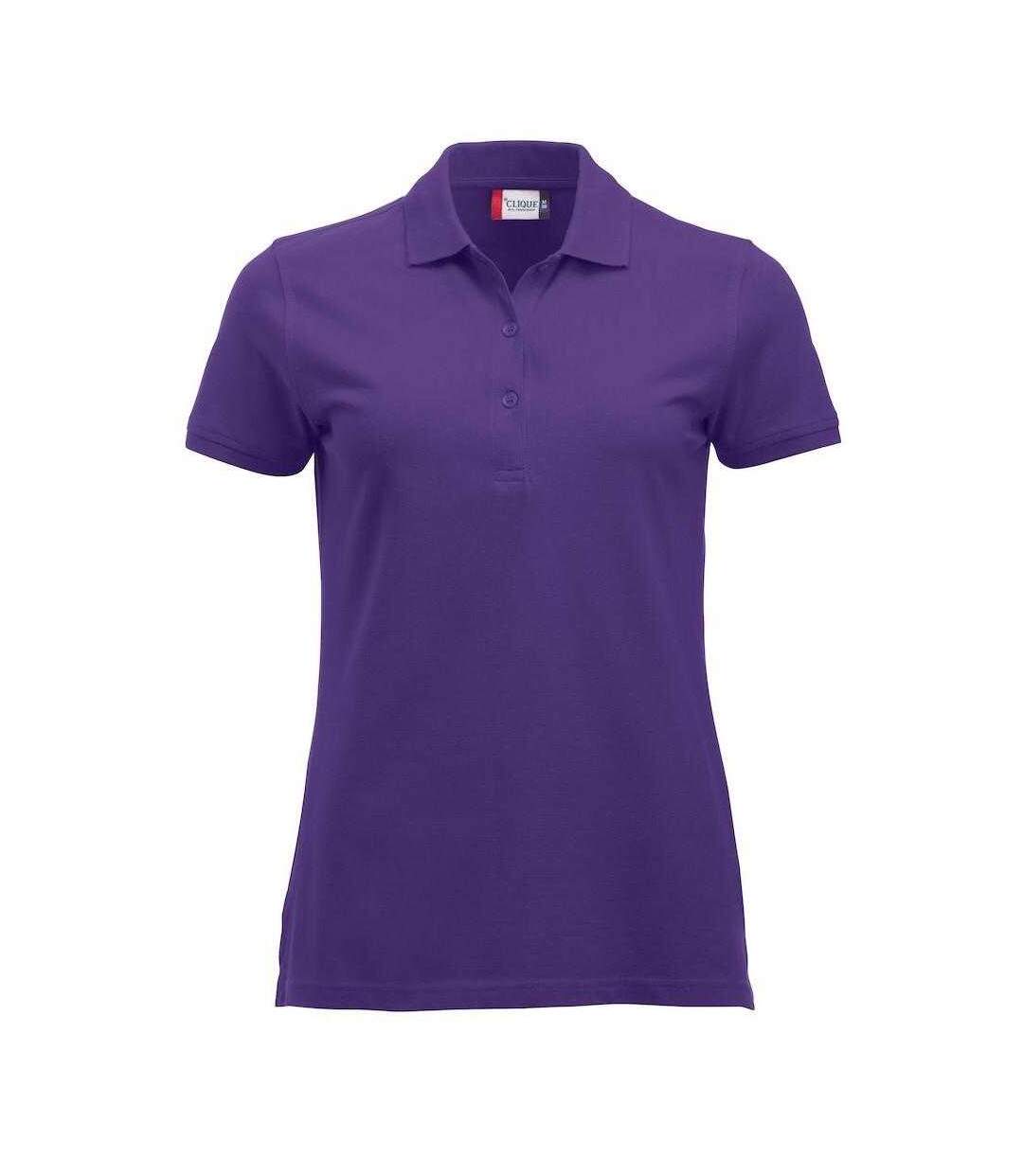 Polo Marion Femme Lilas Vif Clique-1
