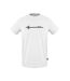 Mens Logo Ribbed Collar T-shirt White Aquascutum-1