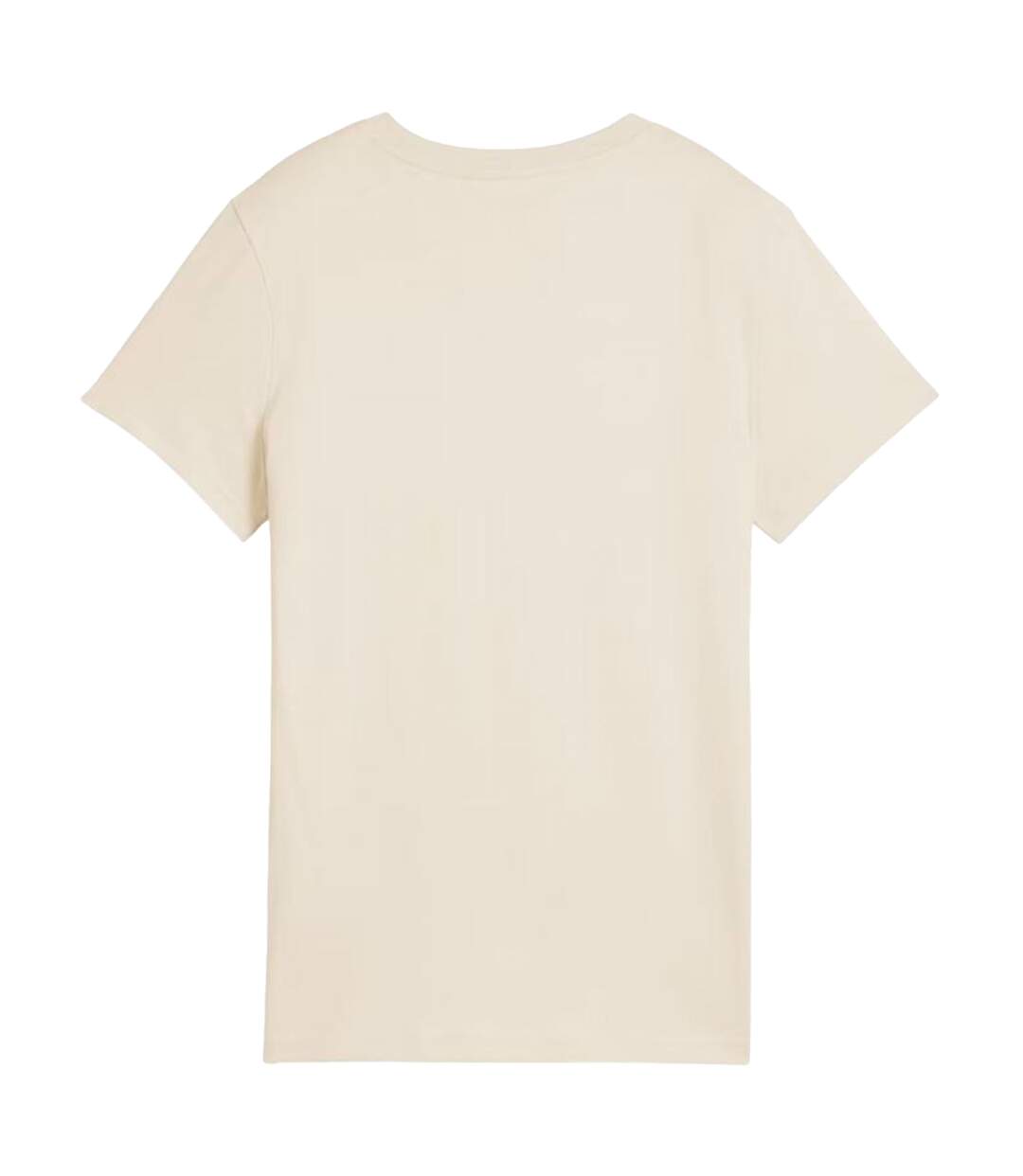 T-shirt Style Logo Ess No.1 Femme Beige Puma-3