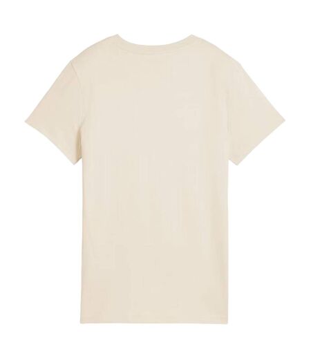 T-shirt Style Logo Ess No.1 Femme Beige Puma