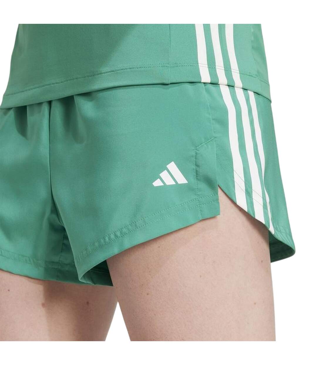 Short De Course Hyperglam Femme Vert Adidas-4
