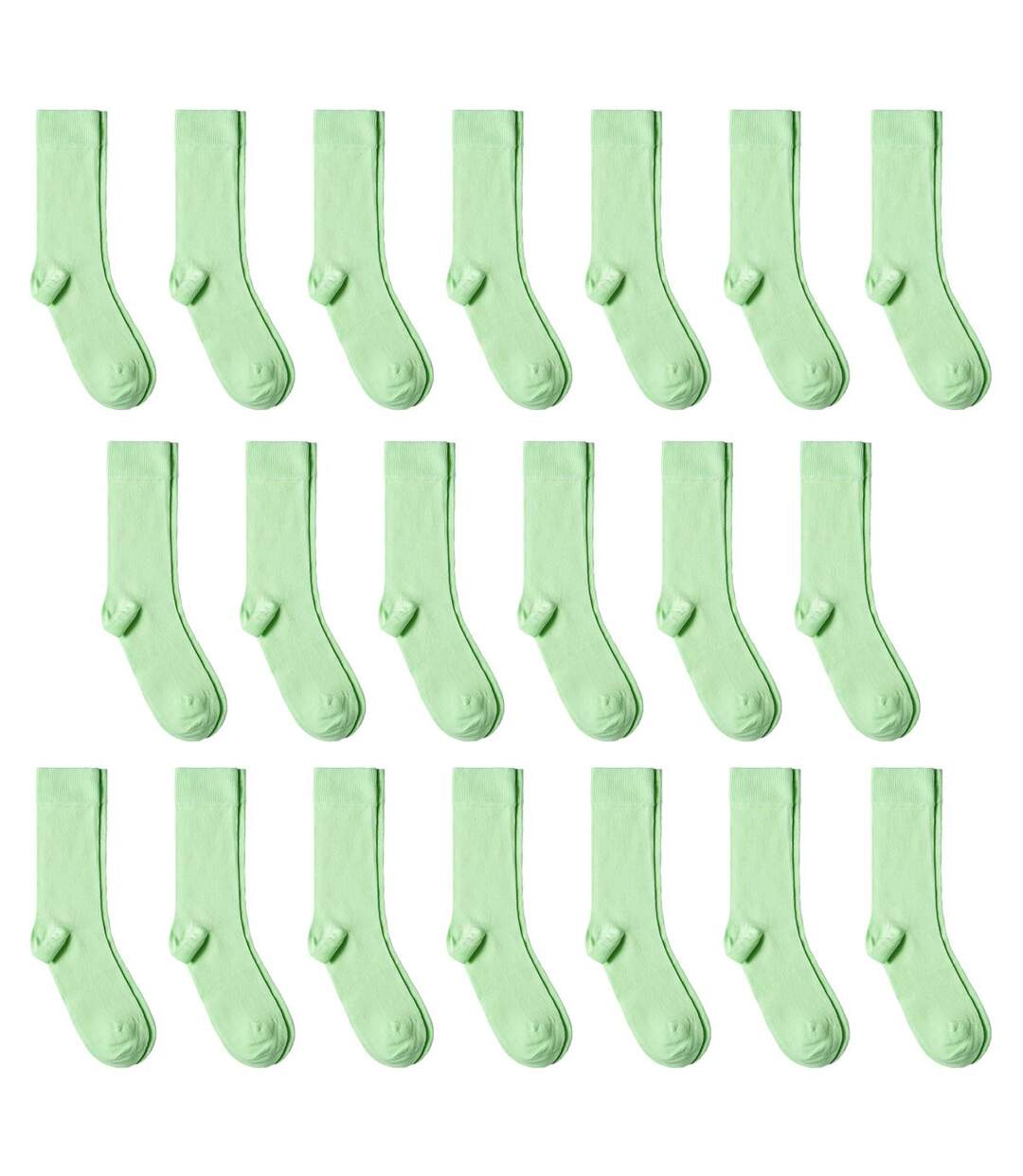 Chaussettes jersey unies – Lot 20 paires  - Fabriqué en UE-1