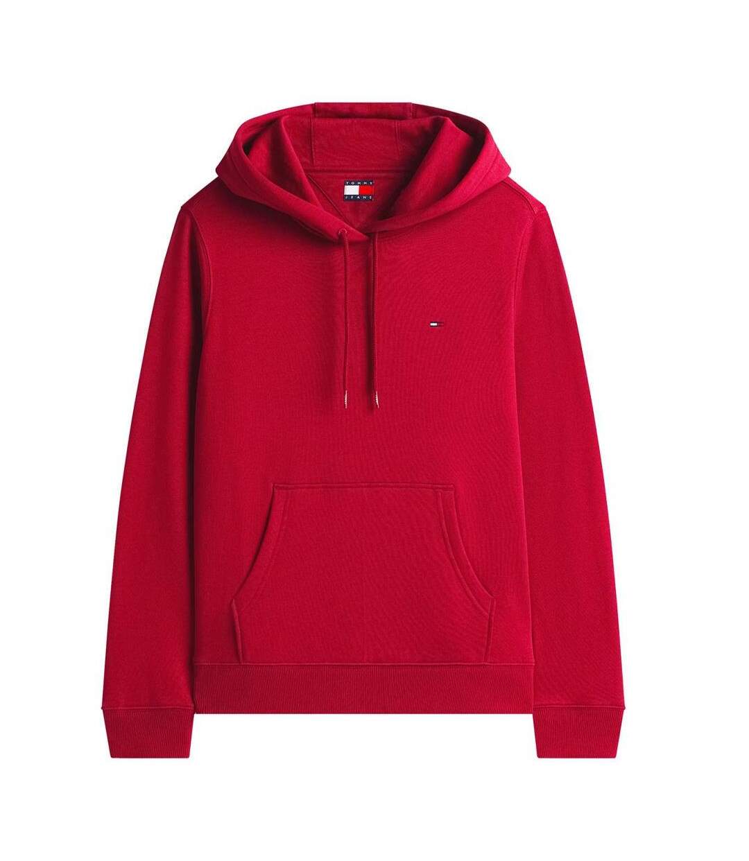 Sweat à capuche rouge vif femme tommy hilfiger flag-2