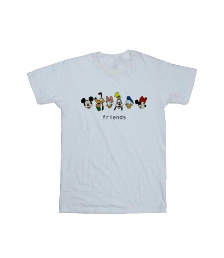Disney Femme/Ladies - Mickey Mouse And Friends - T-shirt boyfriend en coton (Blanc) - UTBI38173