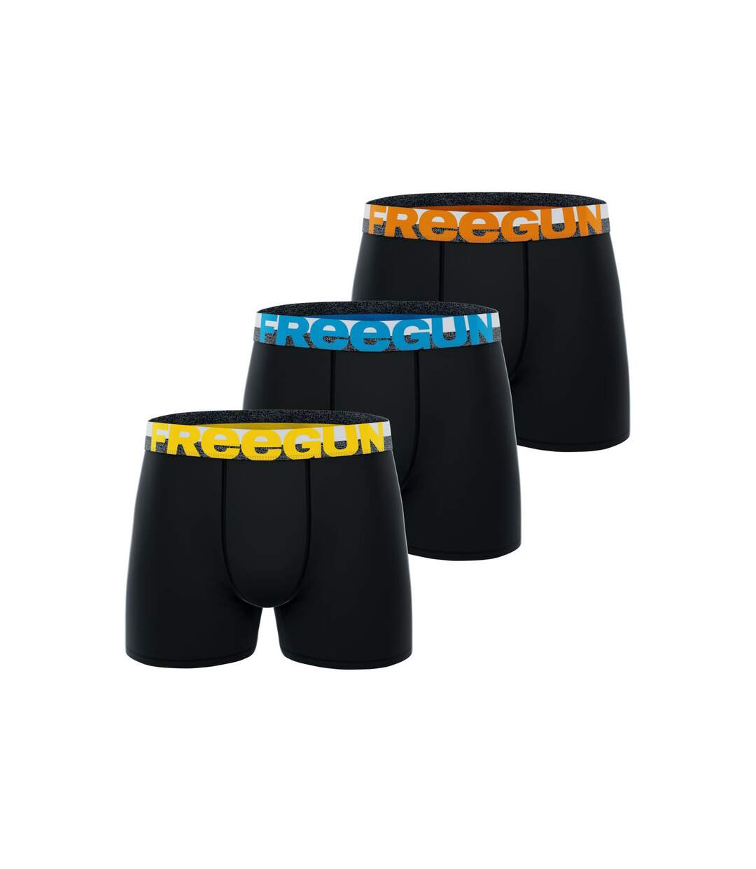 Lot de 3 boxers homme en coton Dynamique Freegun