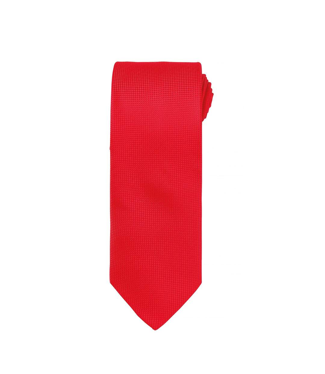 Premier Mens Micro Waffle Formal Work Tie (Pack of 2) (Red) (One Size)
