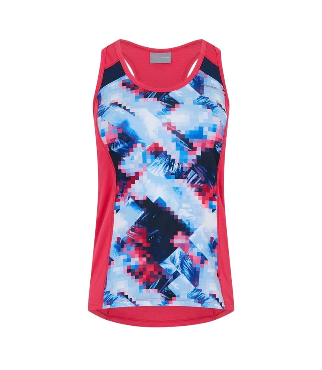 Womens/ladies Ava Scoop Neck Tank Top Pink Head-1