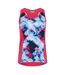Womens/ladies Ava Scoop Neck Tank Top Pink Head-1