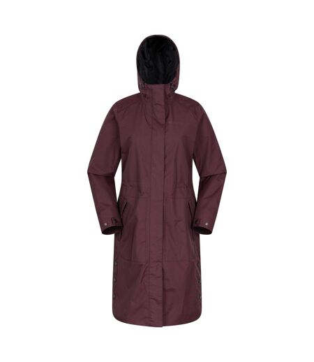 Womens/ladies Hannah Extreme Waterproof Jacket Burgundy Mountain Warehouse