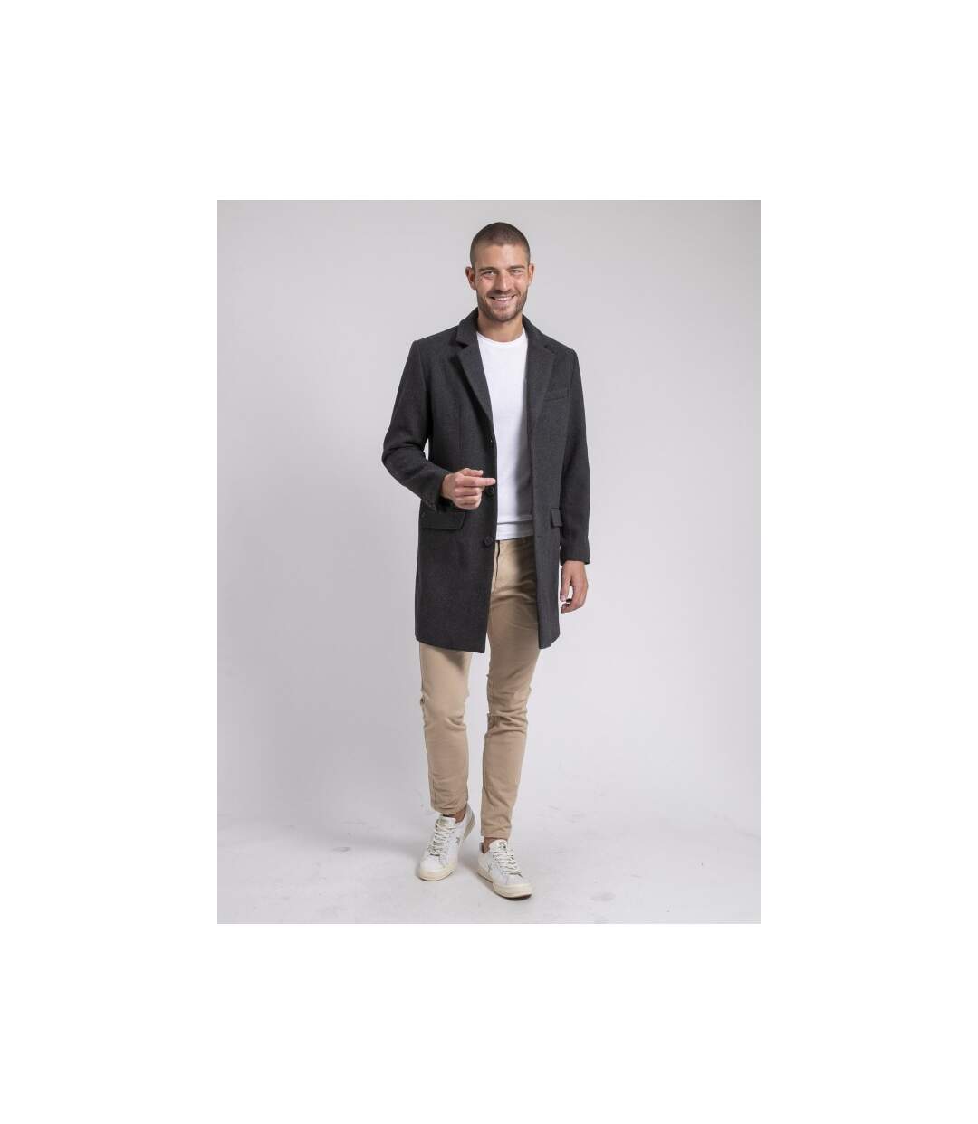 Manteau caban mi-long ZACOT-4