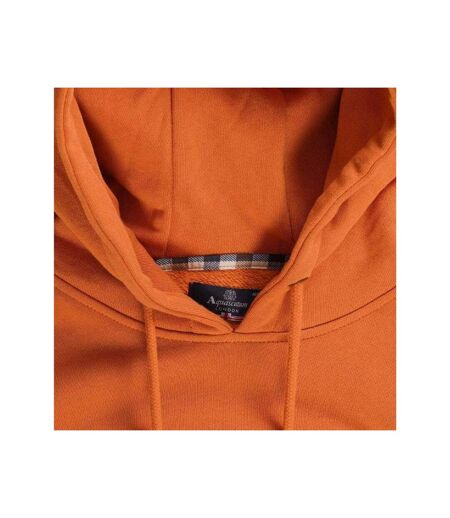 Sweat À Capuche Motif/style Petit Logo Active Homme Orange Rouille Aquascutum