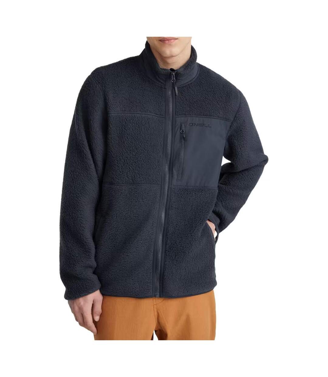 Veste sherpa marine homme o'neill high pile fleece-1