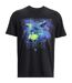 Mens Project Rock Wolf Heavyweight T-shirt Black Under Armour-2
