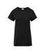 Womens/ladies Fanky T-shirt Black Martes-1