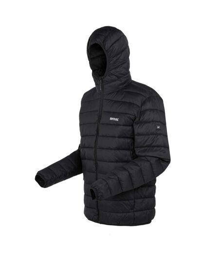 Regatta Mens Baffled Hooded Jacket (Black) - UTRG9972