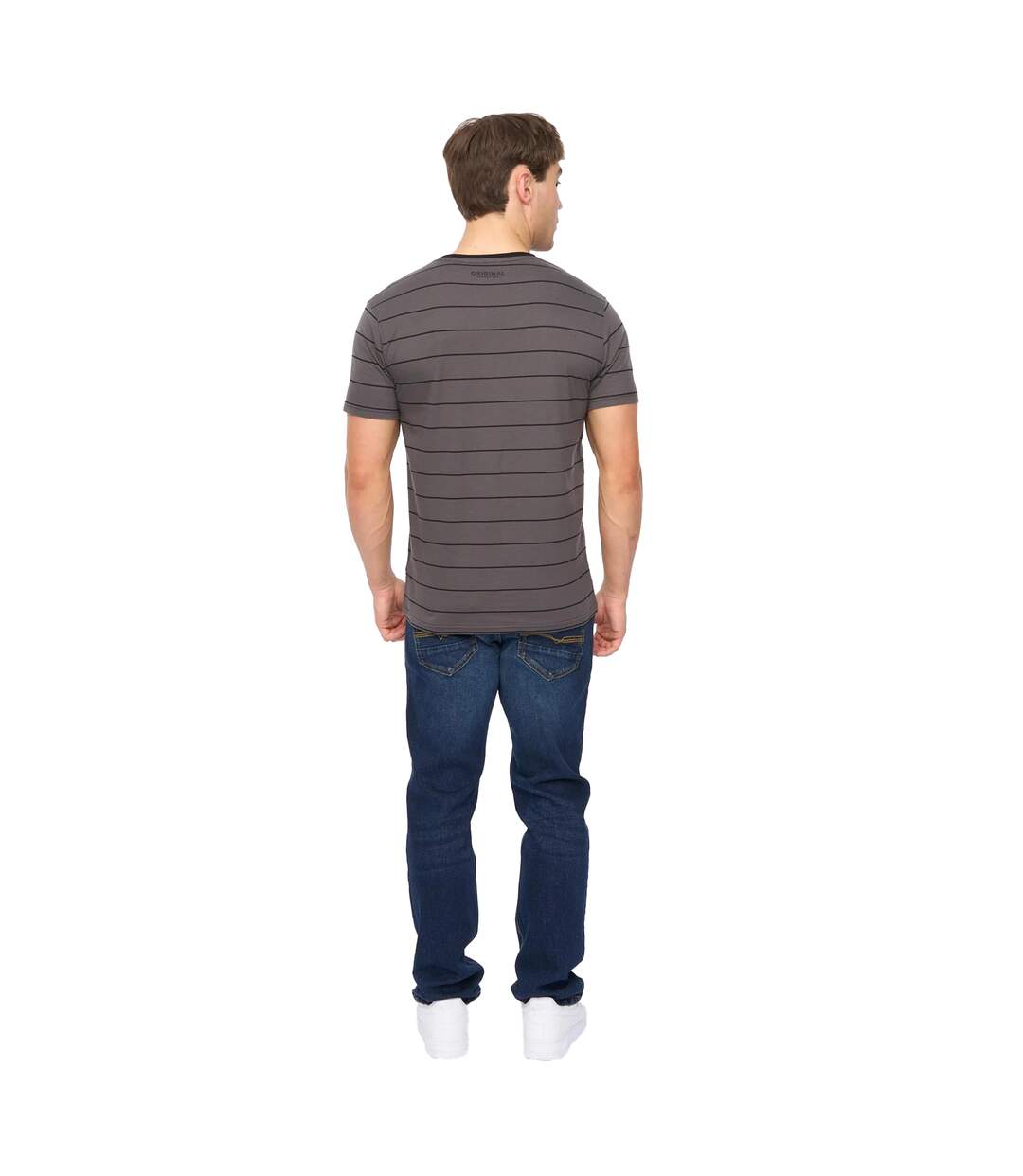 T-shirt Hemtowns Homme Noir Crosshatch-3