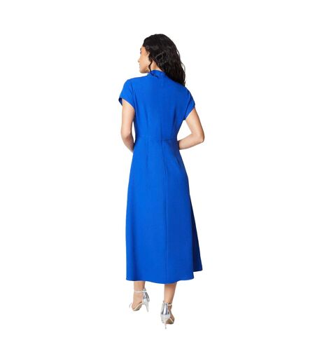 Robe mi-longue occasion femme cobalt Principles