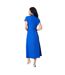 Robe mi-longue occasion femme cobalt Principles