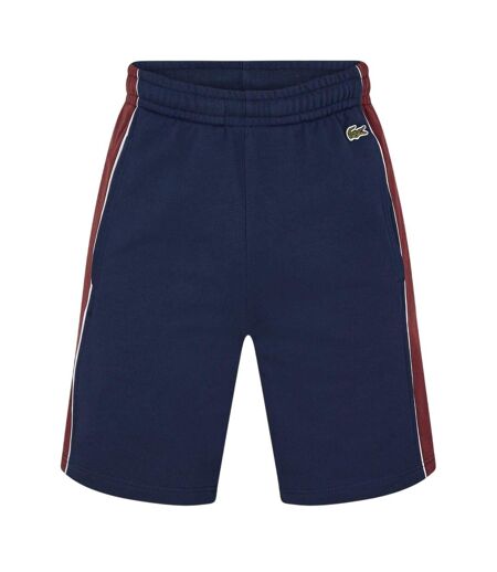 Mens Fleece Elasticated Shorts Navy Blue Lacoste