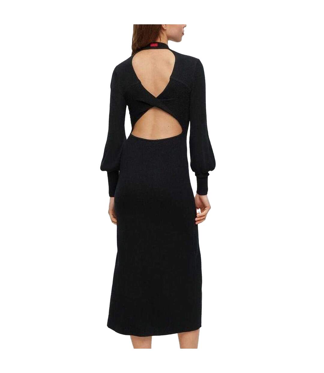 Womens/ladies Slopenny Dress Black Hugo-3