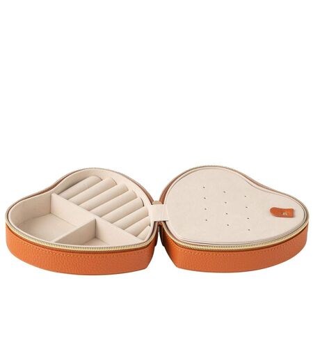 Boîte à Bijoux Cœur Ericka 16cm Cognac