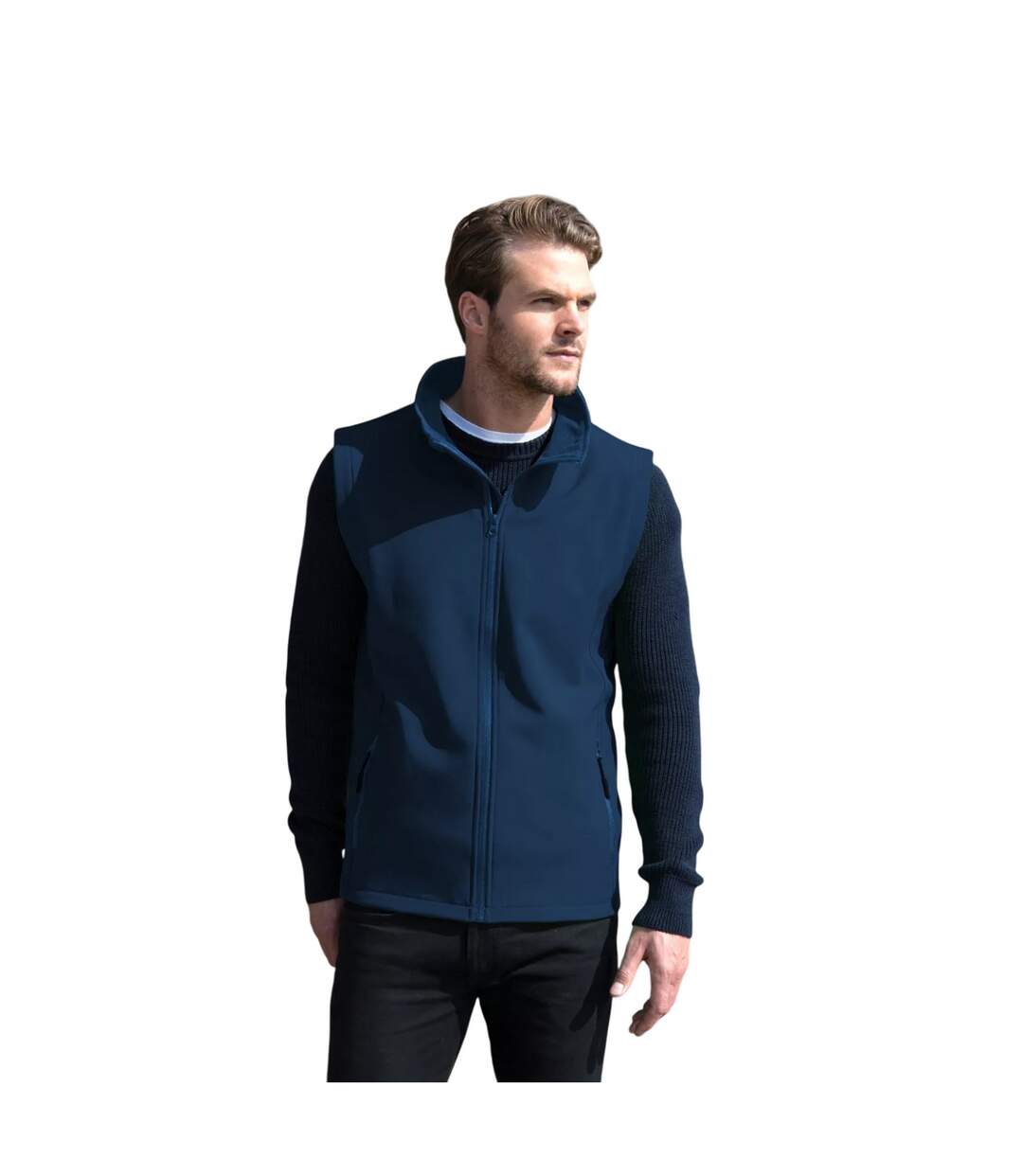 Veste Sans Manches Homme Bleu Marine Result Core-1