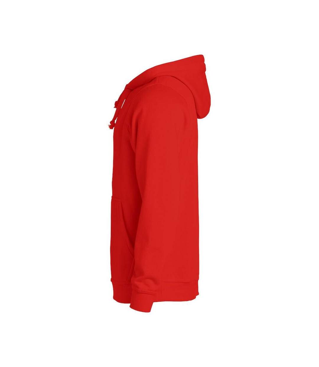 Unisex Adult Basic Hoodie Red Clique-3