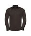 Chemise Manches Longues Homme Chocolat Russell Collection-1