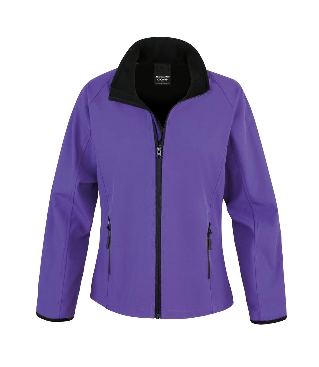 Veste softshell femme pourpre/noir Result-1