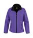 Result Womens/Ladies Core Printable Softshell Jacket (Purple / Black) - UTRW3696