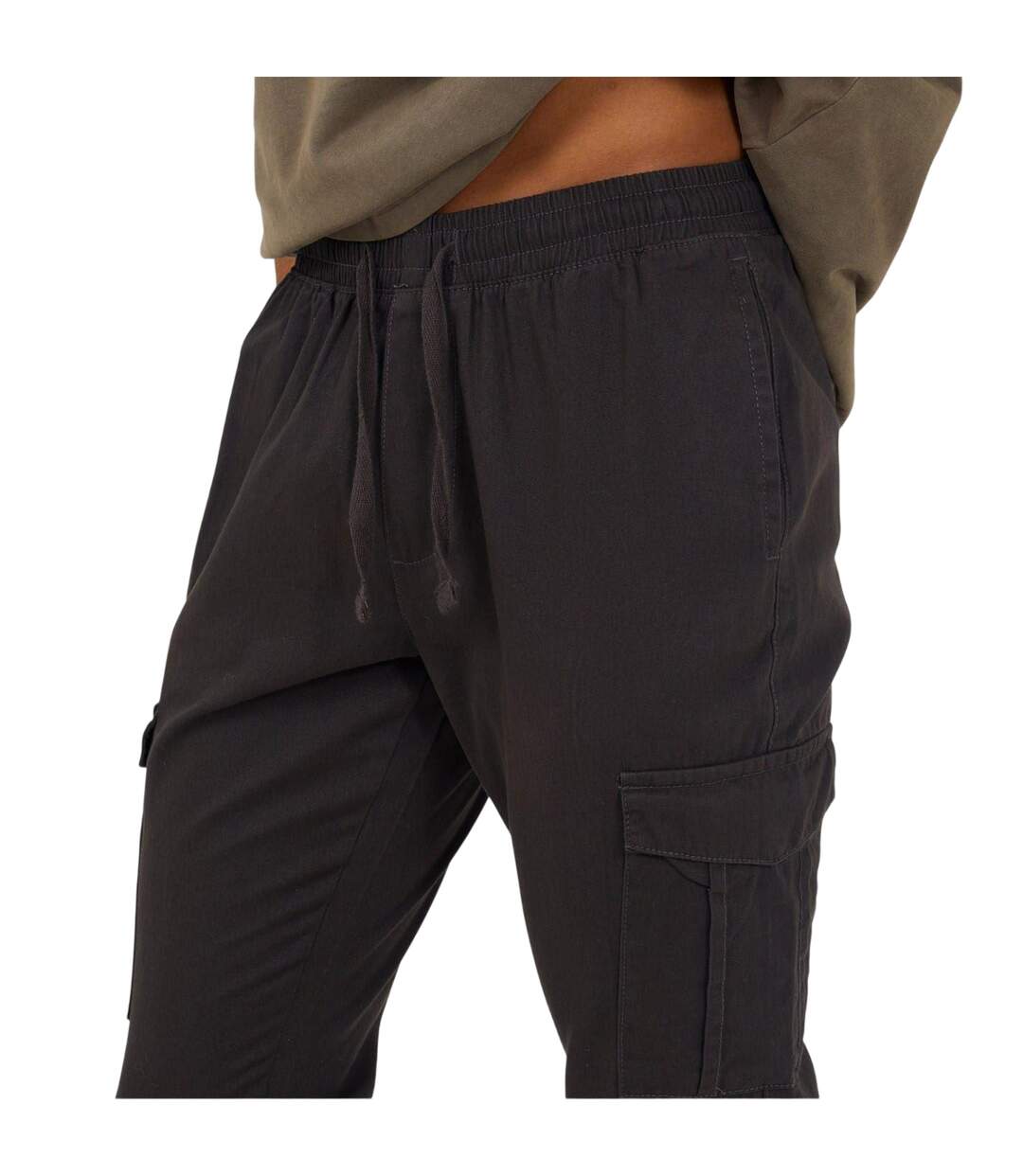 Pantalon De Jogging À Poches Homme Gris Foncé Brave Soul-4