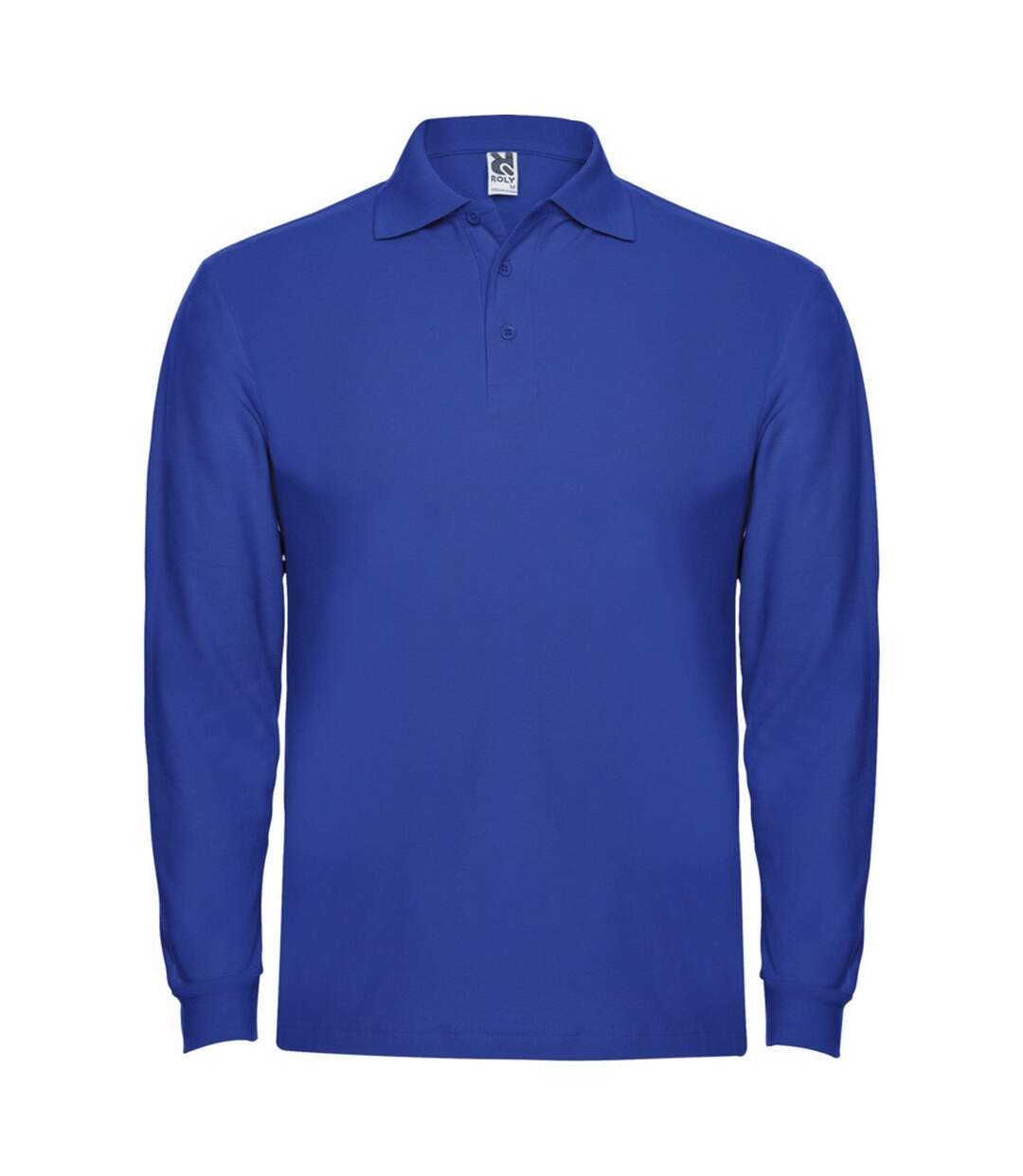 Mens estrella long-sleeved polo shirt royal blue Roly