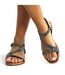 Sandales Blaise Femme Noir Marron Lunar-1