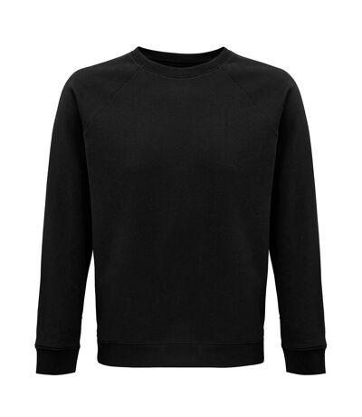 SOLS Unisex Adult Space Raglan Sweatshirt (Black) - UTPC4314