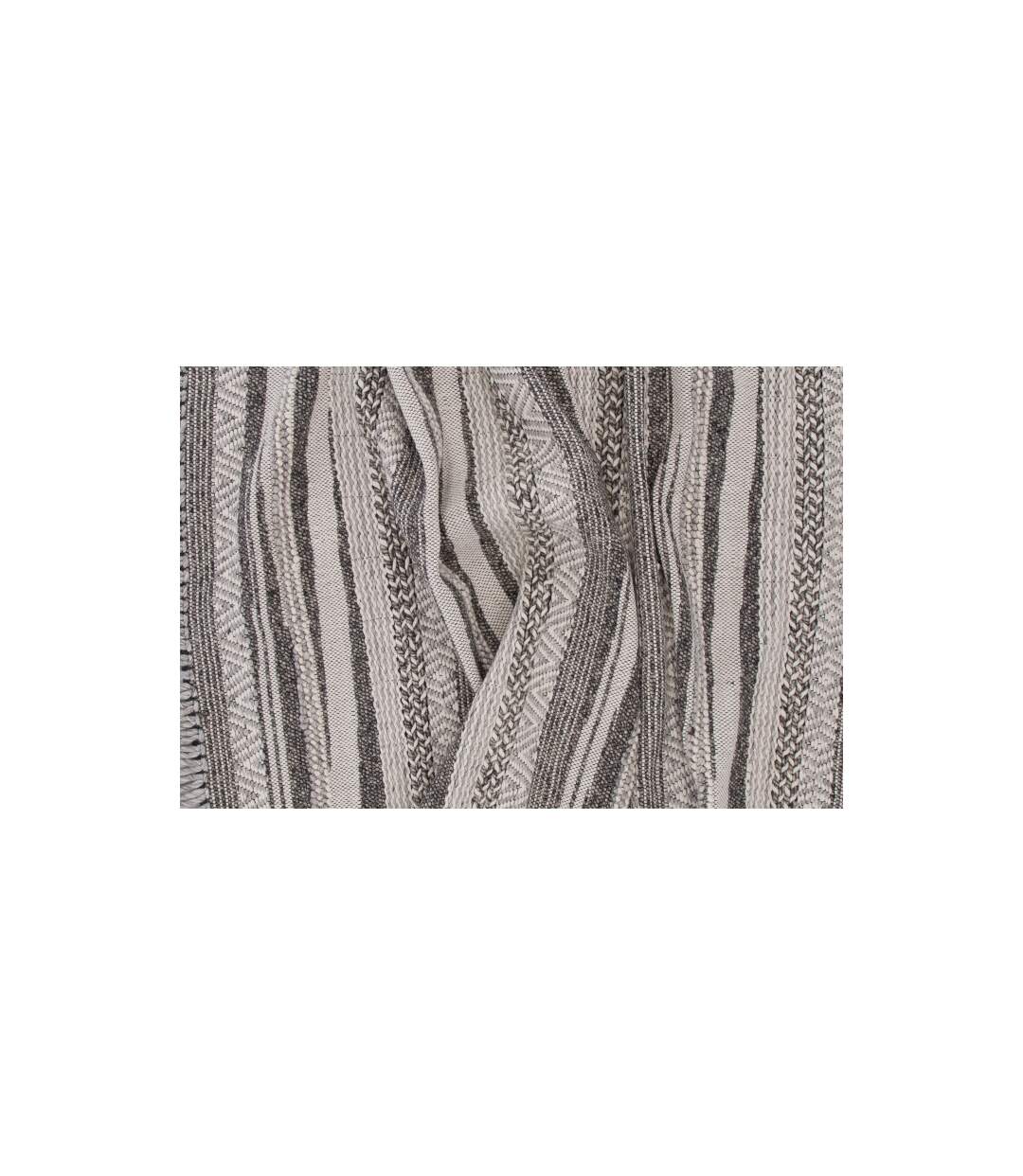 Tapis Déco en Laine Alwar 170x240cm Gris Foncé-3