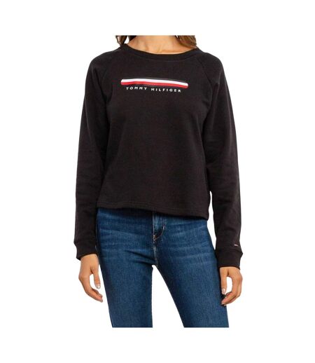 Sweat Motif/style Logo Femme Noir Tommy Hilfiger