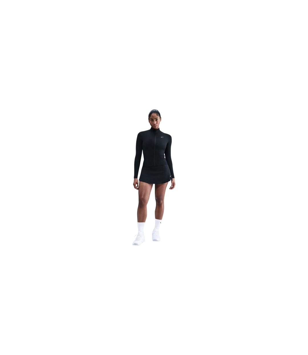 Womens/ladies Full Zip Training Performance Jacket Black Nike-1