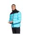 Mens synflax puffer jacket turquoise Duck and Cover