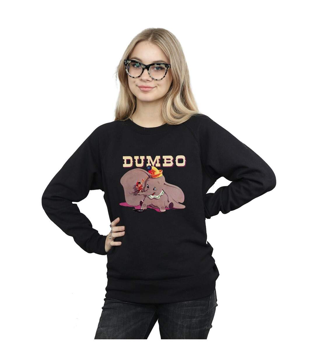 Disney - Sweat DUMBO TIMOTHY'S TROMBONE - Femme (Noir) - UTBI12651-2