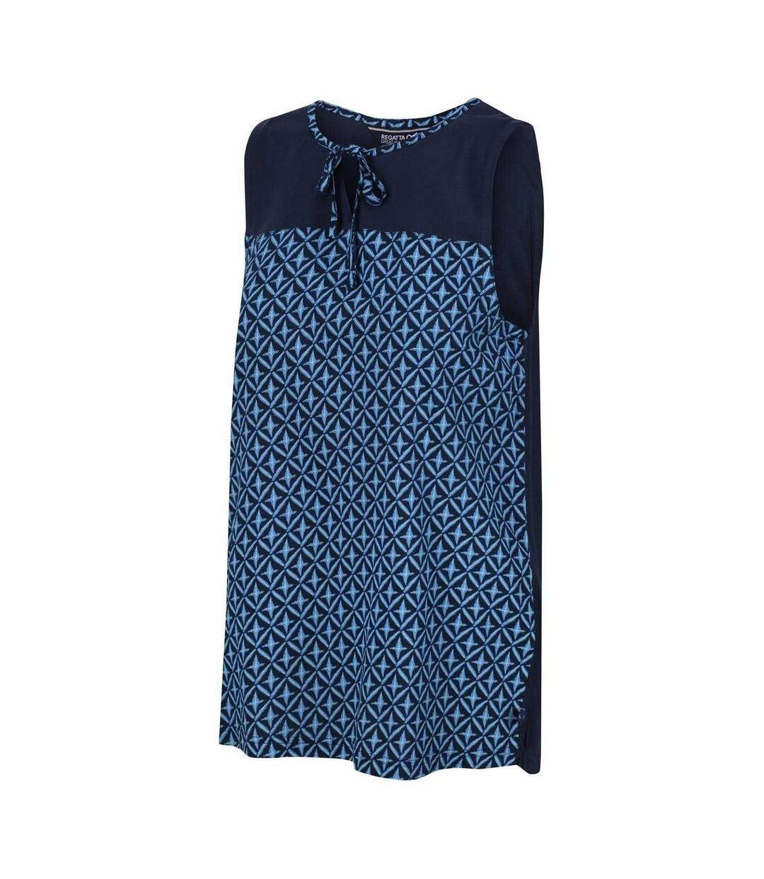 Womens/ladies Janessa Patterned Sleeveless T-shirt Navy Regatta-3