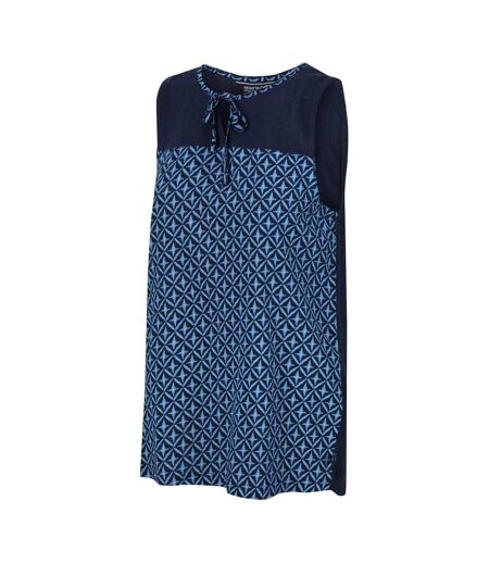 Womens/ladies Janessa Patterned Sleeveless T-shirt Navy Regatta