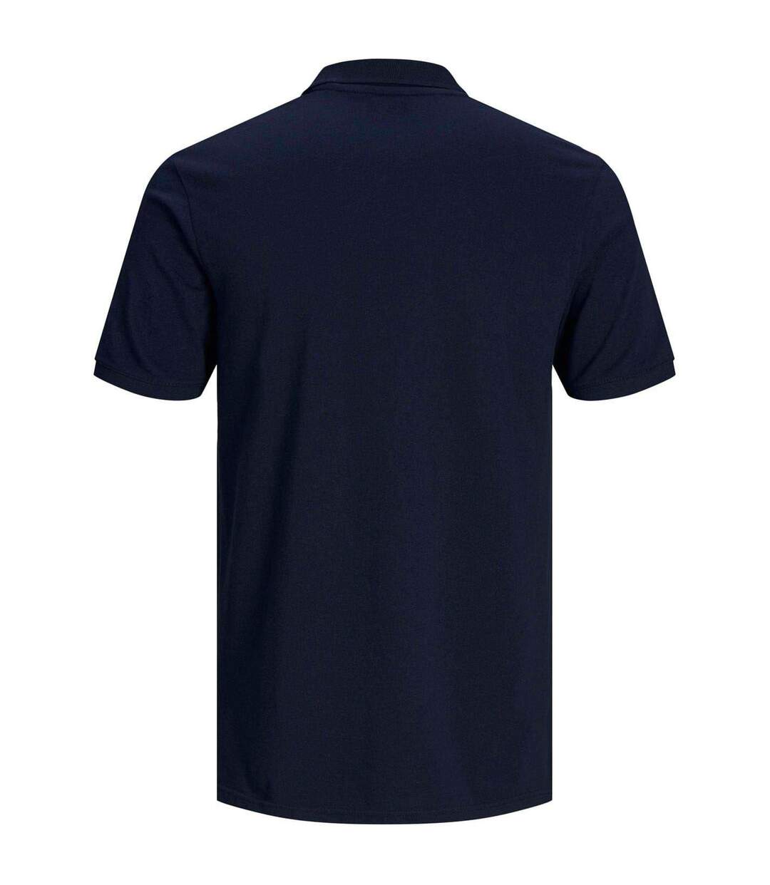 Mens Basic Polo Shirt Navy Blazer Jack And Jones-3
