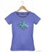 Tee-shirt femme MAYFLOWER DANIELE3 bleu lavande : le confort d'une coupe large-2