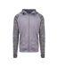 AWDis Just Cool Mens Contrast Zoodie (Gray/Gray Melange)