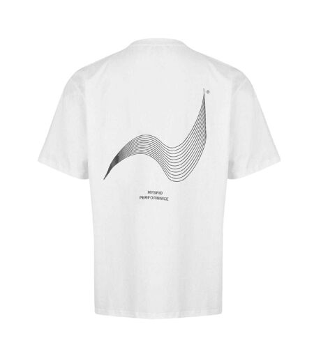 T-shirt Manches Courtes Homme Blanc Hybrid Performance