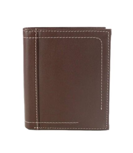 Mens isaac leather wallet one size brown Eastern Counties Leather