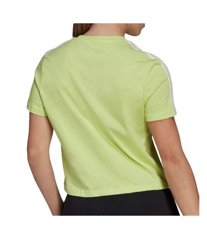 T-shirt Vert Femme Adidas 3 Stripes