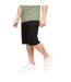 Mens Kamaline Denim Shorts Black Wash Crosshatch-1
